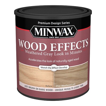 Minwax Wood Stain, 1 qt, Weathered Gray 402140000