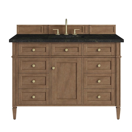 James Martin Vanities Brittany 48" Single Vanity, Pecan w/ 3 CM Phantome Eclos Top 655-V48-PCN-3PHT