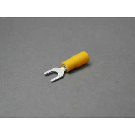 Nichifu Eco-Friendly Polycarbonate Insulated Spade Terminals, Stud 2, AWG 24-20 TMEX 0.3Y-2-YEL