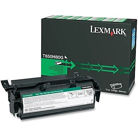 Lexmark T650, T652, T654, X651, X652, X654, X656, X658 Remanufactured High Yield Toner Cartridge T650H80G