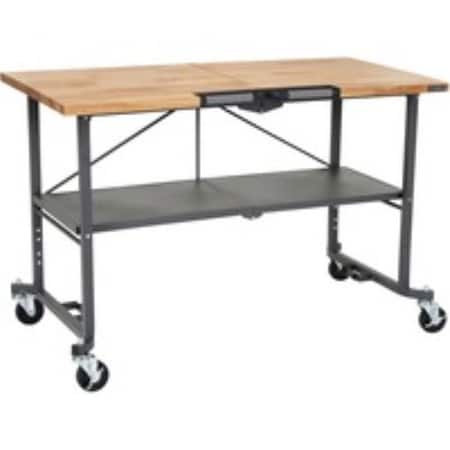 Cosco Steel Top Folding Bench, Gray CSC66765DKG1E