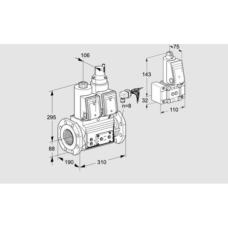 Honeywell Kromschroder VCS780F05NLWRE/PPPP/PPB- KS88205056