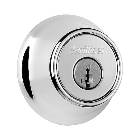 Kwikset Single Cylinder Deadbolt, 1" L Throw, Zinc 660-26-SMT-RCAL-RCS/5303-K3