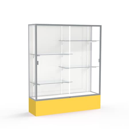 Ghent Spirit Floor Display Case 60x72x16, White, Satin 375WB-SN-GR