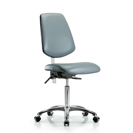 Blue Ridge Ergonomics Vinyl Clean Room Chair BR-NCR-VMBCH-MB-CR-T0-A0-NF-CC-8822