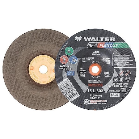 Walter Flap Wheels, 1" dia., PK10 15F154