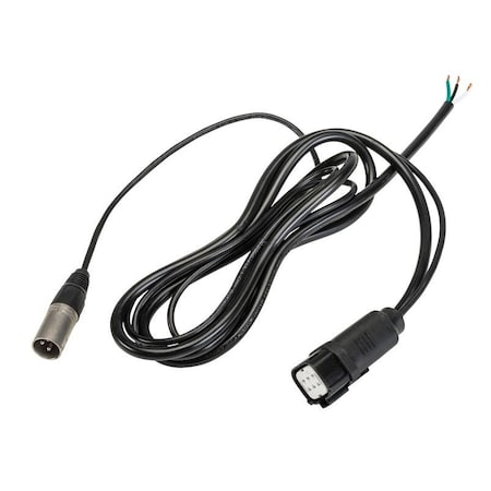 Keystone 6' long 3 wire input cord, 120-277V, with proprietary Waterproof Connector and standard 3-pin XLR co KT-WWLED-DMX-6-WC/XLR