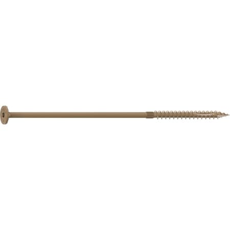 Camo Structural Screw, 1/4 in Thread, 8 in L, Flat Head, Star Drive, Sharp Point, PROTECH Ultra 4 Coated, 10 0360260