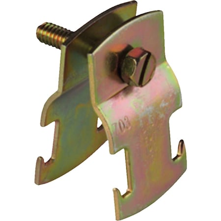 Superstrut 2'' Gold Galvanized Electroplated Zinc Universal Pipe Clamp Z703-2-25