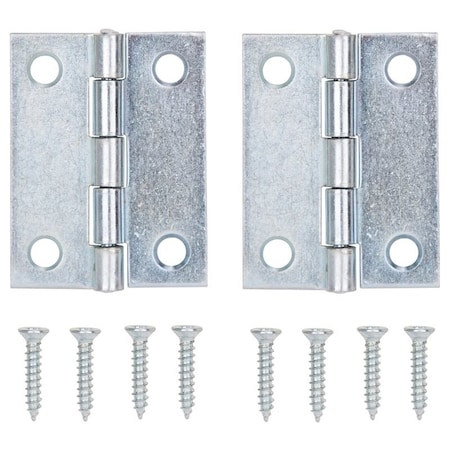 Prosource Cabinet Hinge, Steel, Zinc, Fixed Pin, 180 deg Range of Motion, Full Mortise Mounting, 10 Pair lb LR-049-PS