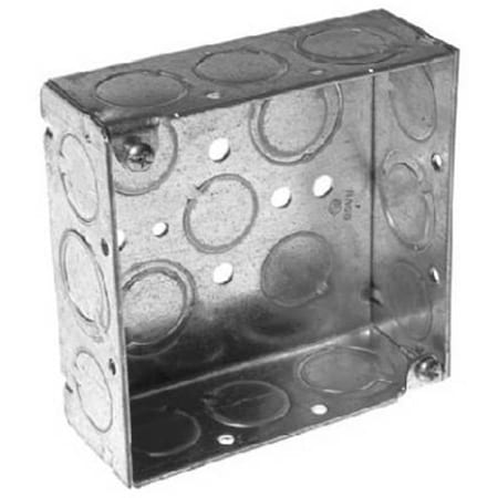Raco 8189 Welded Corners Square Box  4 x 1.5 in. Deep 188458