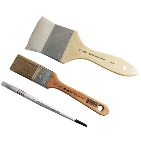 Silver Brush Blending Mix Traditional Background Brush Set, 3-Piece Set BL-5553