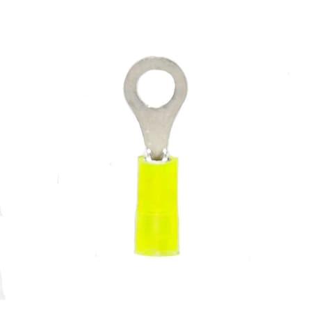 Nichifu Ring Terminal, #6 Stud Size, 20 AWG, Nylon Insulated, 200 PK 32406