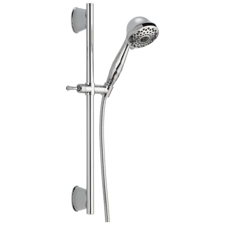 Delta Universal Showering Components 7-Setting Slide Bar Hand Shower In Chrome 51589