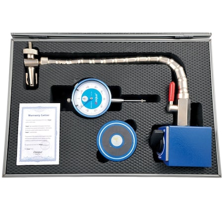 Hhip Dasqua 0-1in Indicator With Magnetic Back & Flex Chrome Mag Base 7611-2005