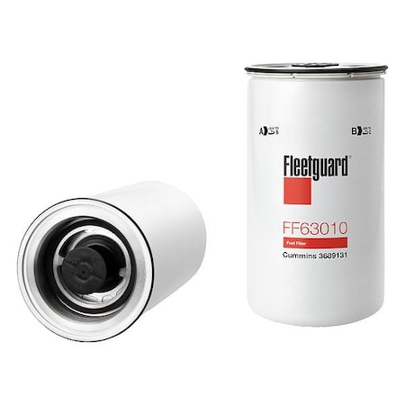Fleetguard Fuel Filter, Cellulose, Vehicle Specific FF63010