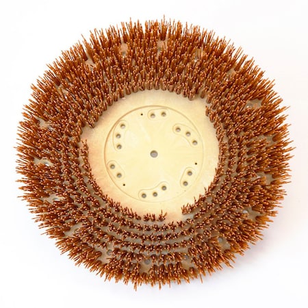 Global Industrial 13" 70/46 Grit Scrub Brush for Concrete, Orange 641902OC