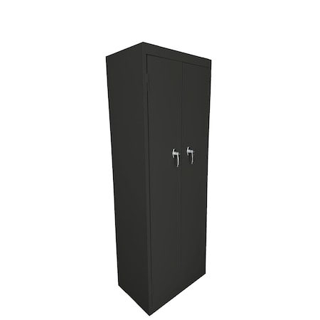 Steel Cabinets Usa Utility Storage Cabinet, 66 in H, 24 in W, 15 in D, Charcoal, 4 Shelves FS-246-C
