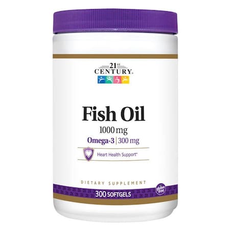 21St Century Fish Oil, 1000mg, Omega-3, 300PK 74098522921