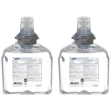 Purell Hand Sanitizer, Foam, 1200mL, PK2 5393-02