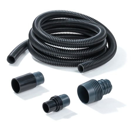Powertec 10 ft. Vacuum Hose Dust Collection Kit for Woodworking Power Tools 70356