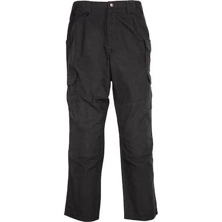 5.11 Tactical Pants, 4XL, Black, 100% Cotton Canvas 74251ABR-019-50-Unhem