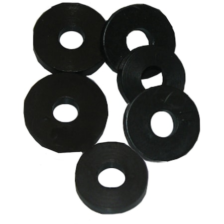 Westlake Pipe & Fittings 11/16'' Black 3/8L Flat Bibb Faucet Washer, 6 Ct. 02-1113