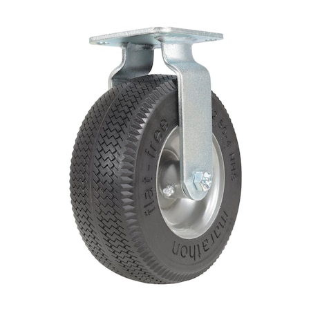 Vestil Flat-Free Rigid Caster 8 In. Diameter x 2 In. Width 275 Lb. Capacity Black/Gray CST-F-8X3FM-R