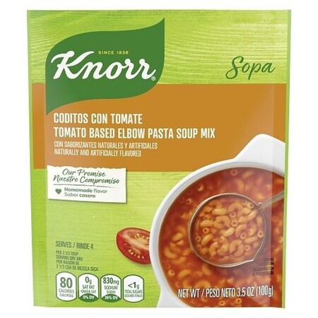 Knorr Professional Knorr Tomato Based Elbow Pasta Soup, 3.5 Ounce, 12PK 71617