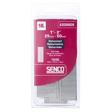 Senco Senco 2 in. L X 18 Ga. Straight Strip Galvanized Brad Nails 1200 pk A209909R