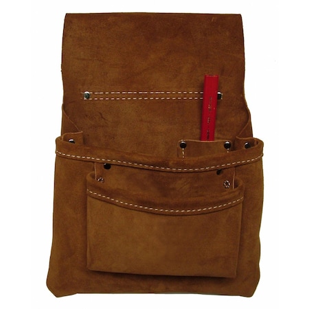 Heritage Leather Tool Bag, Heritage Leather 436Sp 3-Pocket Nail Bag, Leather 436Sp