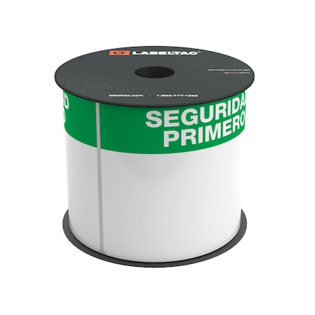 Labeltac Model Die-Cut inSeguridad Primeroin, Safety First Header Supply 4inX6in, 200 labels/roll LT46SAFE-SPAN