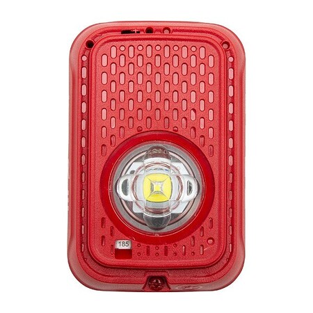 System Sensor Fire Alarm Strobe, Indoor, Plastic, Red SGRLED