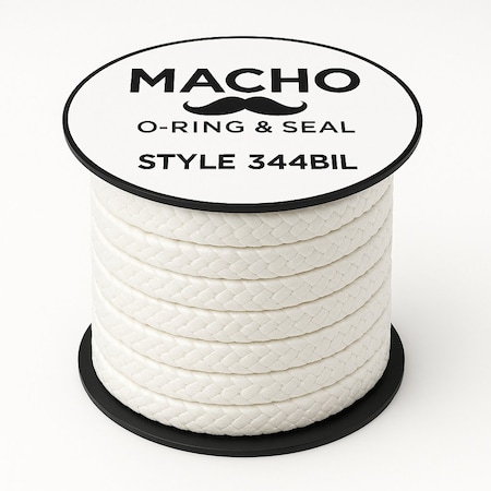Macho O-Ring & Seal Style 344BIL Mechanical Packing, 1/2 in SQUARE 5 pound spool 344BIL.5000x5