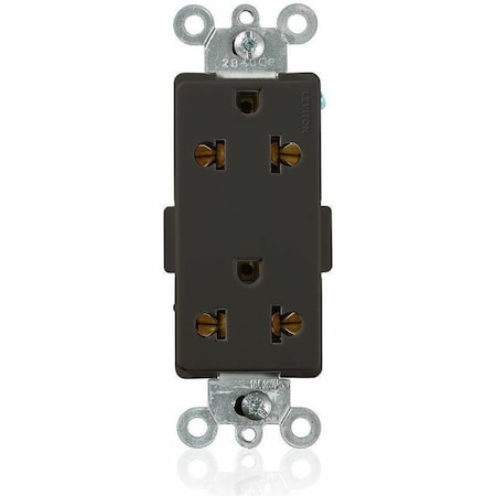 Leviton Rcptcl, 15/16A, 125/250VAC, Blk, Nyln, PK1 5835-E