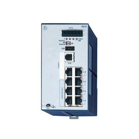 Hirschmann Ethernet Switch, Rs20-0800T1T1Sdaphh 8 X 10/100Base-Tx 943434-022