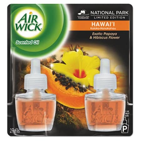 Air Wick 0.67 oz Scented Oil Twin Refill, Hawaiian Tropical Sunset Bottle 85175CT