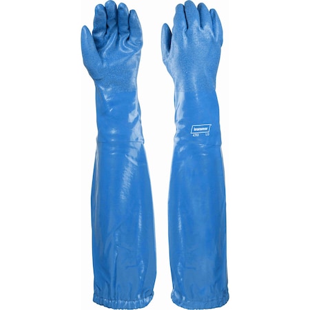 Ironwear 26 in Non Slip Food Grade Nitrile Gloves, Rough Finish - Medium 4761-MD