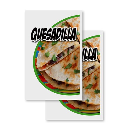 Signmission Quesadilla, Vinyl Decals Only 24 Inch x 36 Inch, Vinyl Decal, 2PK DSB-2436-2PACK-Quesadilla