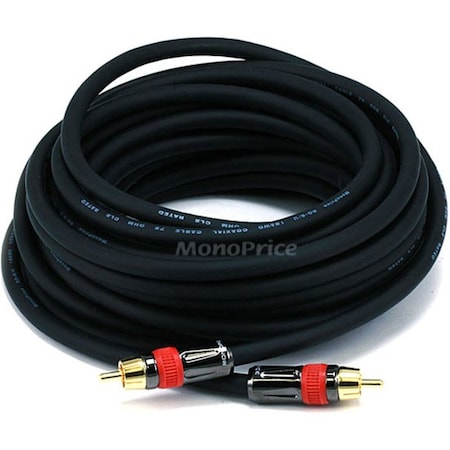 Monoprice A/V Cable, RCA Coaxial M/M, CL2 rated, 25ft 2683
