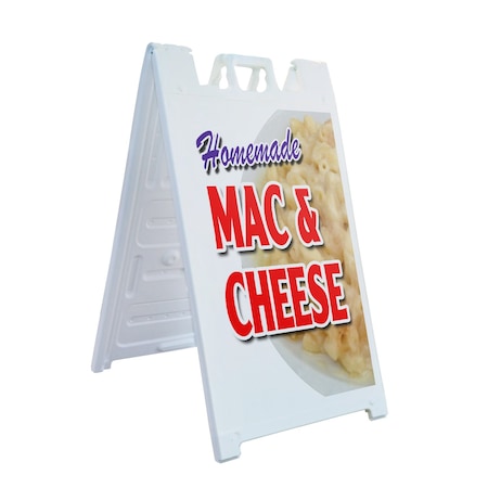 Signmission Homemade Mac & Cheese, A-Frame & 2 Sign Inserts, Heavy-Duty Plastic Frame SBHD-C-2436-Homemade Mac & Cheese