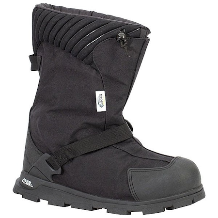 Neos Overshoes, Plain Toe, 11 in Height, Cleated Sole, Black, M EXGG-BLK-MED