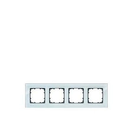 Siemens DELTA miro Frame 4-fold Authentic material glass crystal green without 5TG1204-0