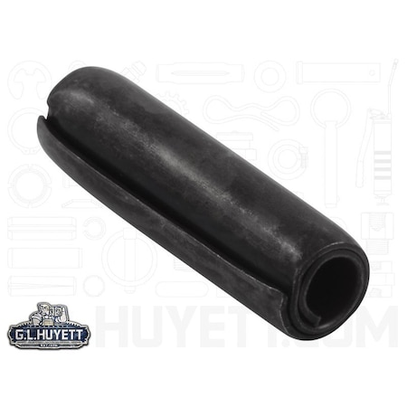 Huyett Coiled Spring Pin, Standard Duty, High Carbon Steel, 6 mm Dia x 22 mm Length SPCM-060-022