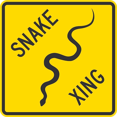 Lyle Snake Xing with Symbol, 24x24, Diamond Grade, Yellow G-12222-DG_24x24
