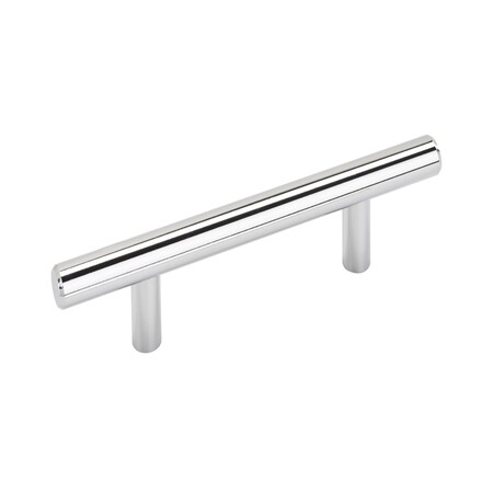 Amerock Bar Pulls 3 in 76 mm Center-to-Center Polished Chrome Cabinet Pull BP4051526