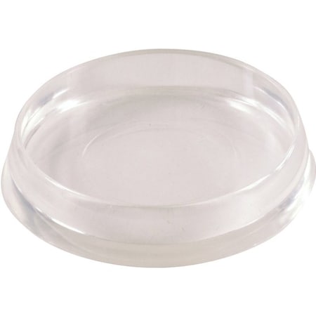 Shepherd Hardware Caster Cup, Plastic, Clear, 4PK 9088