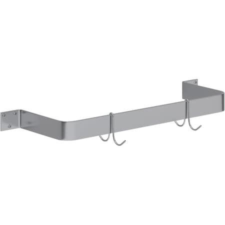 Amgood 24 in. Wall-Mounted Stainless Steel Single-Line Pot Rack AMG SPR-24-Z