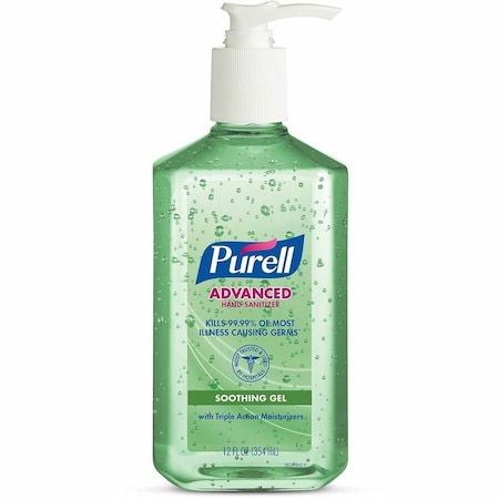 Purell Hand Sanitizer, Gel, Pump Bottle, 12 oz, Fresh, Ethyl Alcohol, 12 Pumps Included, 12 PK 3639-12