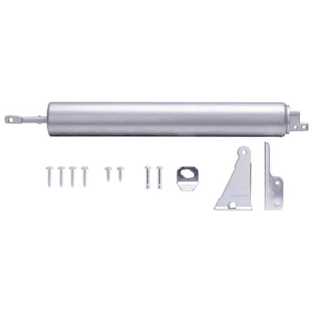 Prosource Door Closer, 1-1/2 in Dia Rod, 17-1/2 in L, Aluminum Tube, 90 deg Opening, 99 lb 16027-U-PS